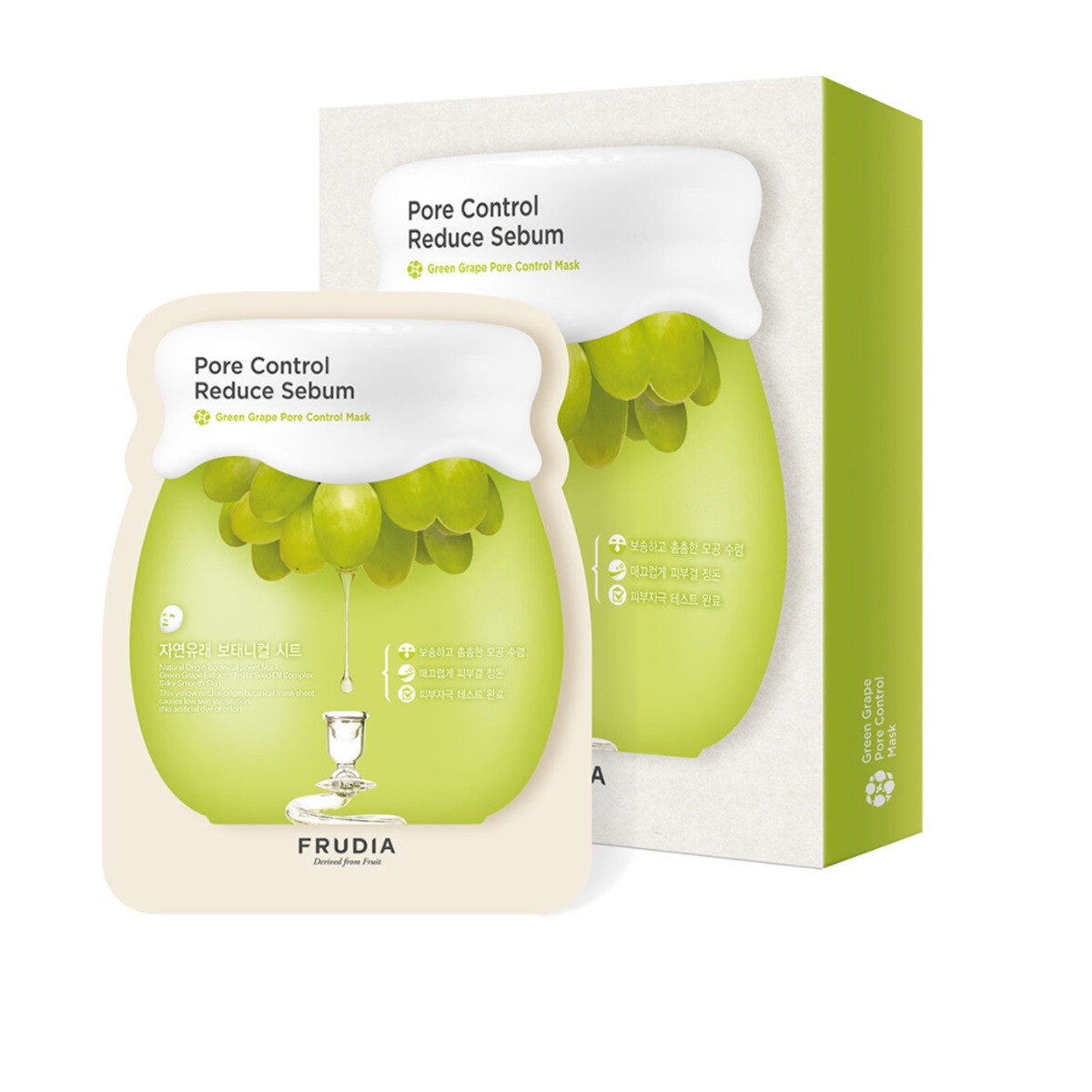 mascarilla frudia green grape pore control (mascarilla facial)